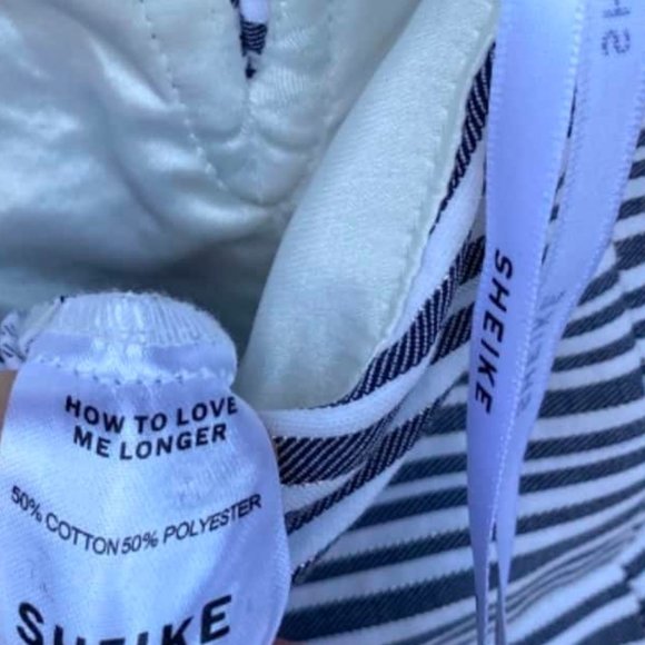 SHEIKE Monterey Stripe Strapless Wide Leg Cropped Jumpsuit - Picture 8 of 8